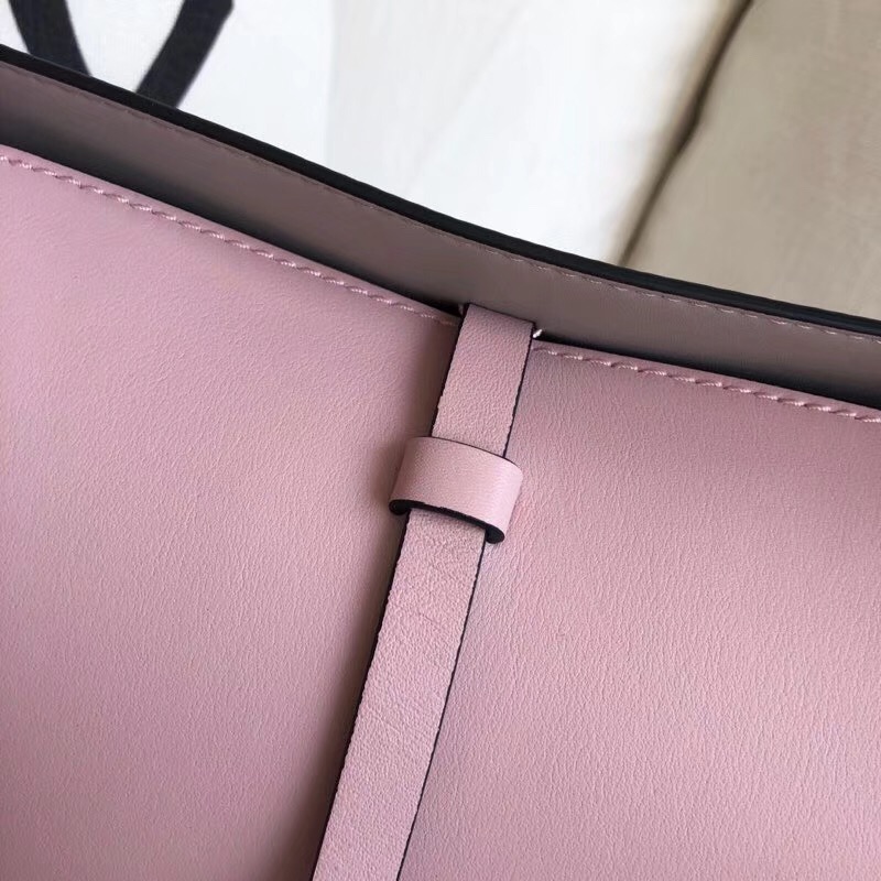 40732811 巴寶莉新款子母包 The Bucket 小號 皮革水桶 粉色