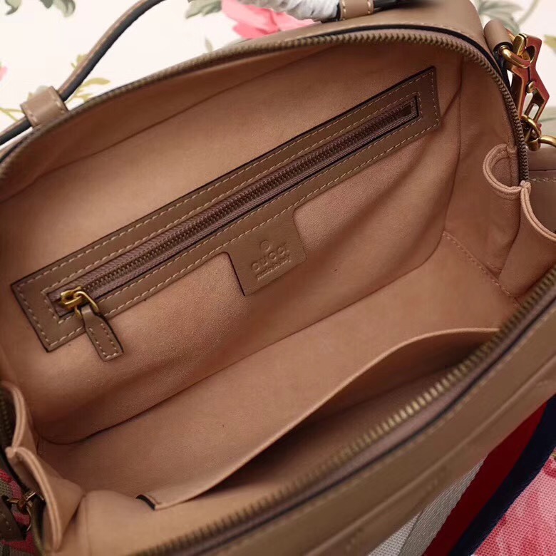 498100 Gucci GG Marmont系列 絎縫 翻蓋 肩背包 棕色