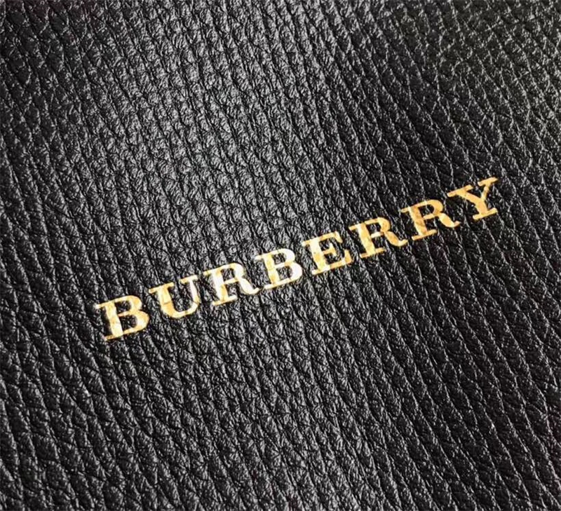 Burberry巴寶莉 The Canter坎特手袋 House 格紋單肩手提包 黑色