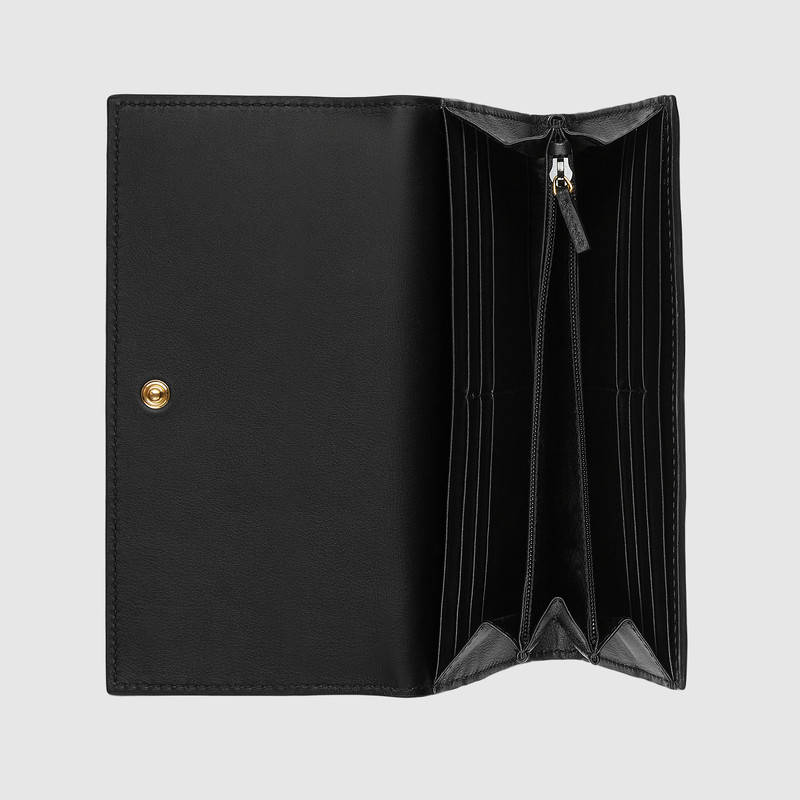 410100 Gucci 古馳錢包 蜜蜂圖案 高級人造帆布 長款錢包 淺啡色