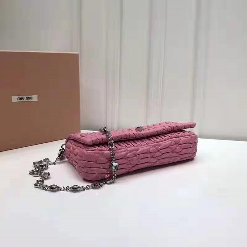 5BD417 MiuMiu女包 繆繆包包 MiuMiu手提包 MiuMiu鏈條包 繆繆山羊紋