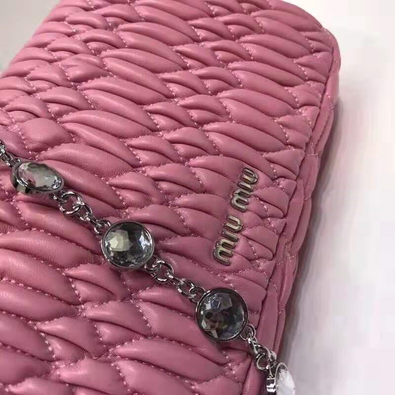 5BD417 MiuMiu女包 繆繆包包 MiuMiu手提包 MiuMiu鏈條包 繆繆山羊紋