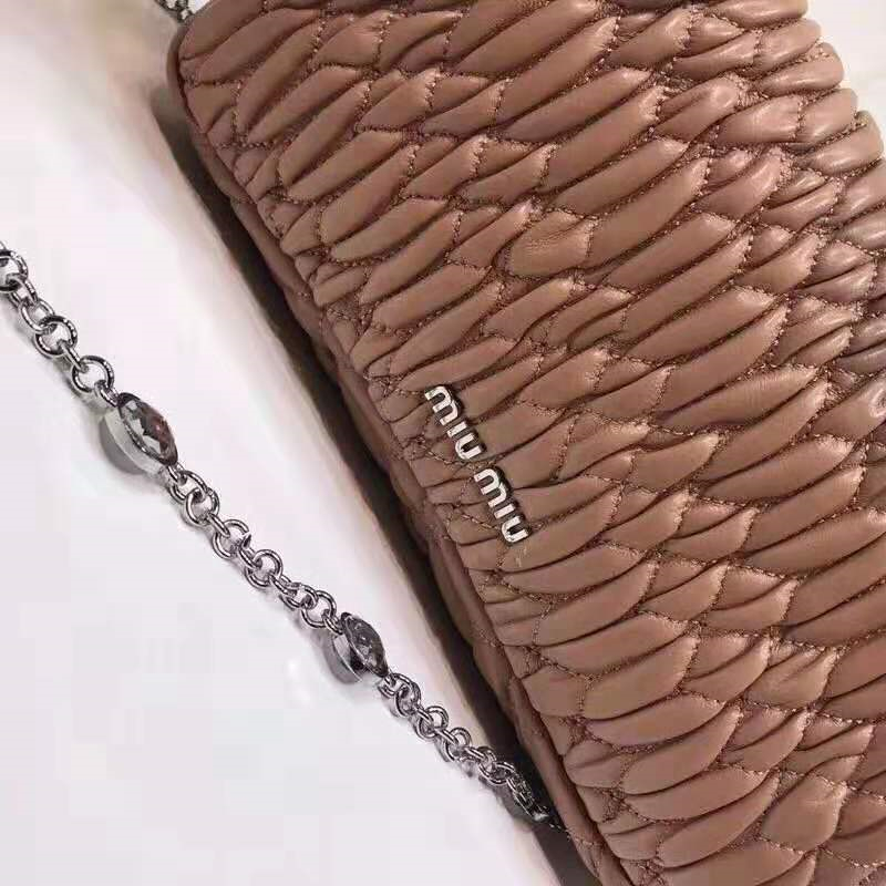 5BD417 MiuMiu女包 繆繆包包 MiuMiu手提包 MiuMiu鏈條包 繆繆山羊紋