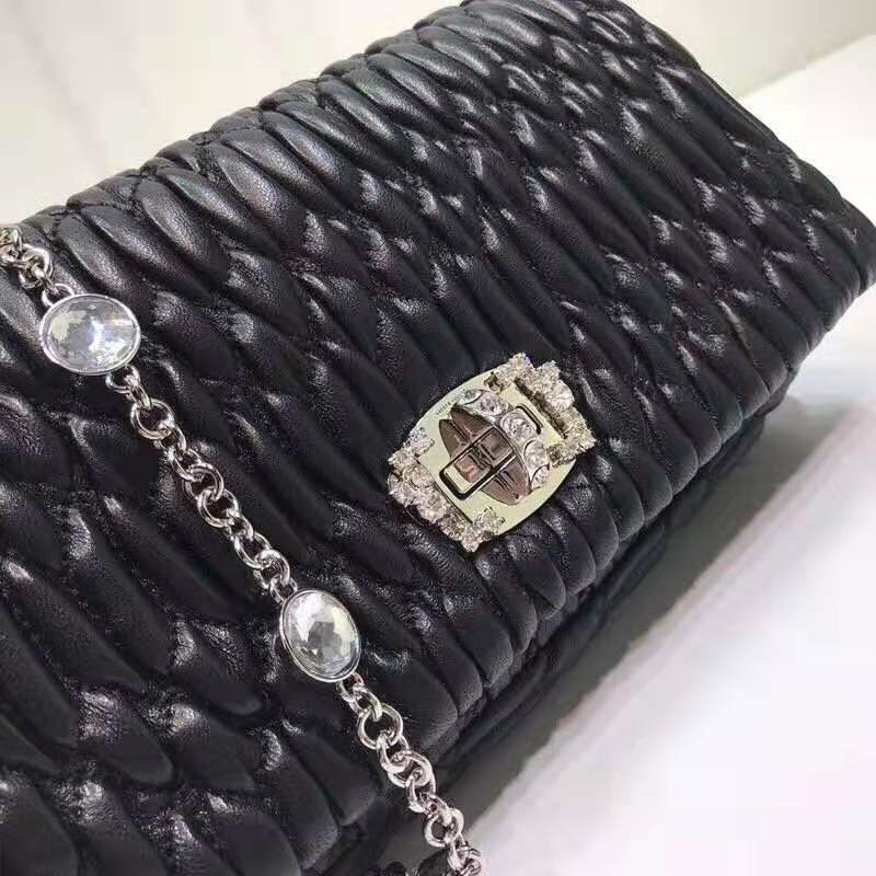 5BD417 MiuMiu女包 繆繆包包 MiuMiu手提包 MiuMiu鏈條包 繆繆山羊紋