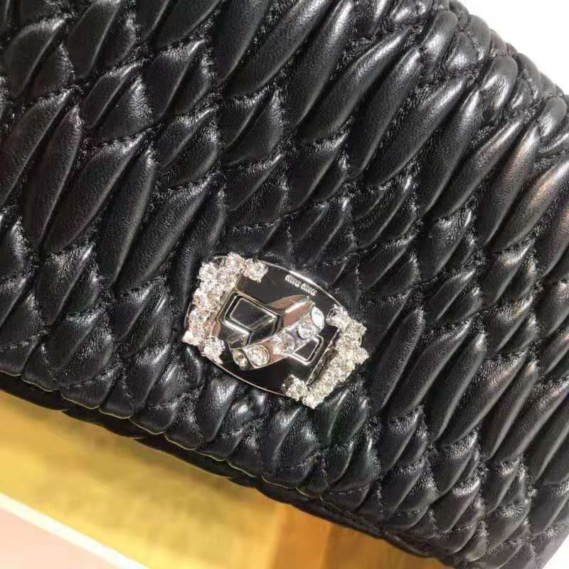 5BH012 MiuMiu女包 繆繆包包 MiuMiu斜挎包 MiuMiu鏈條包 繆繆水晶包