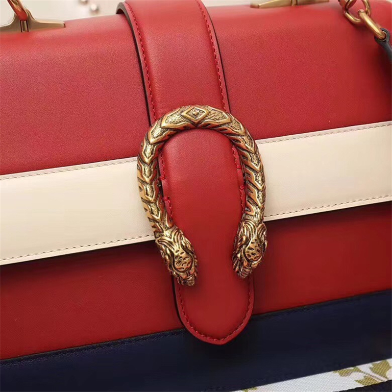 448075 Gucci女包 Dionysus系列 古馳手提包 皮革手提包 Gucci竹節提手包