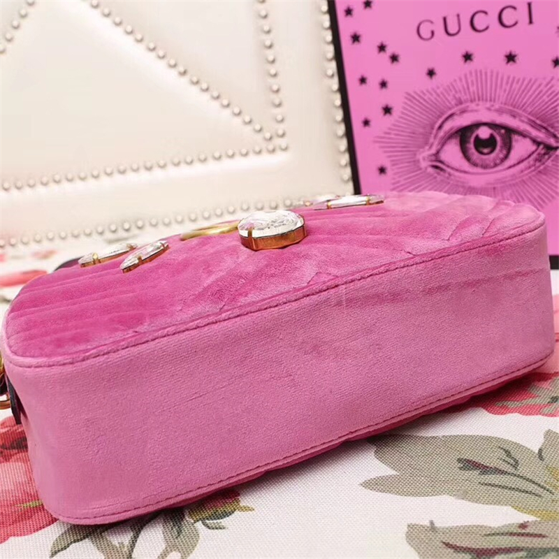 447632 Cucci女包 古馳手提包 Gucciu單肩包 古馳水晶包包 Gucci網紅包