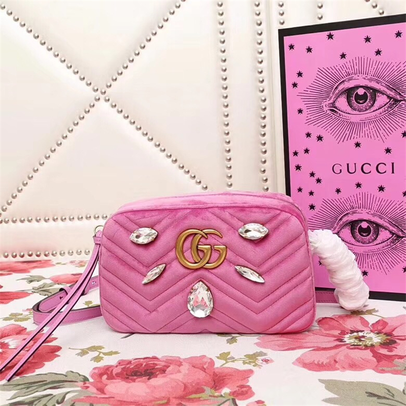 447632 Cucci女包 古馳手提包 Gucciu單肩包 古馳水晶包包 Gucci網紅包