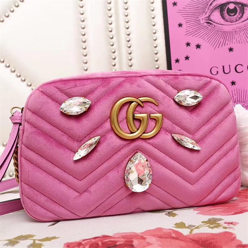 447632 Cucci女包 古馳手提包 Gucciu單肩包 古馳水晶包包 Gucci網紅包