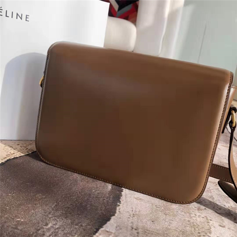 celine包包 賽琳女包 Triomphe系列 倒雙C黃銅鎖 中號(hào)