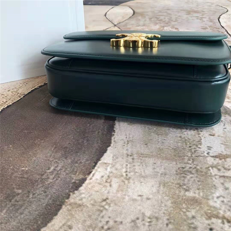 celine包包 賽琳女包 Triomphe系列 倒雙C黃銅鎖 中號