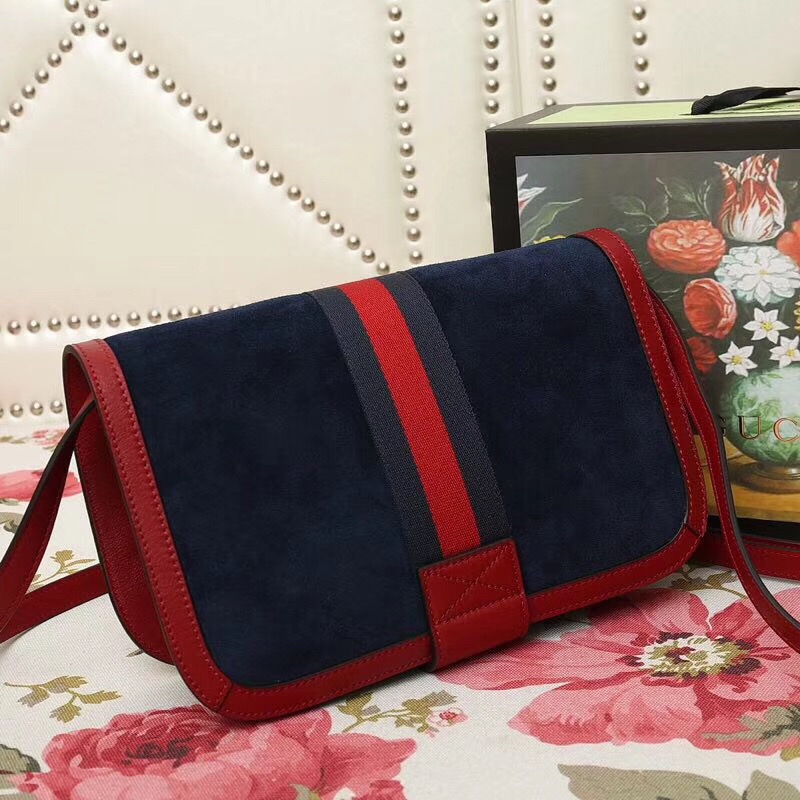 548304 Gucci Ophidia系列 磨砂皮古馳肩包 隔層風(fēng)琴設(shè)計 Gucci手包 紅色