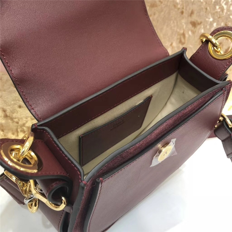 Chloe 珂洛伊 Chloe小豬包 Tess手袋 小牛皮麂皮 Chloe女包 棗紅色