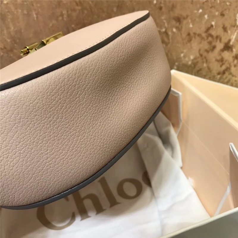 Chloe 珂洛伊 Chloe小豬包 小牛皮荔枝紋 海外原單 Chloe女包 裸粉