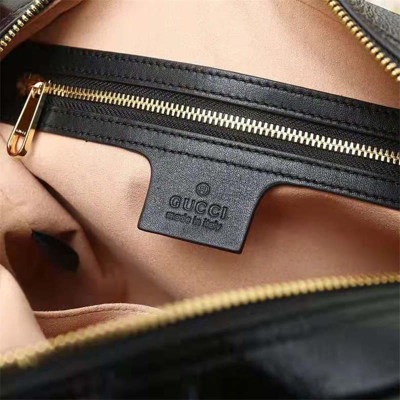 517080 Gucci Ophidia系列 經典款 麂皮 小號肩背包 黑色