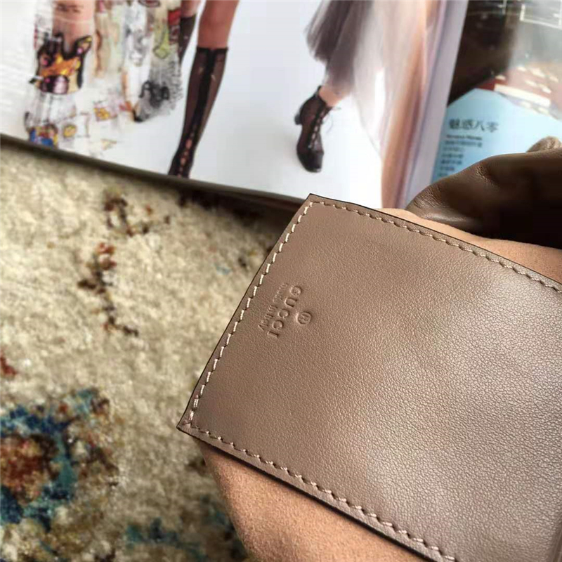 575163 Gucci圓筒包 GG Marmont系列 絎縫皮革 抽繩 Gucci迷你水桶包 深藕色