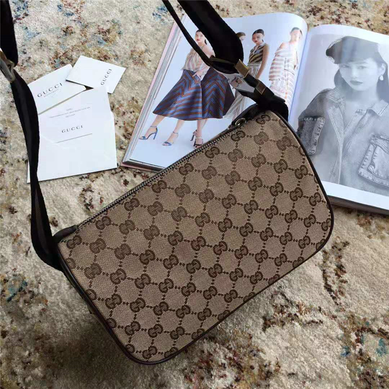449182 Gucci胸包 GG高級人造帆布 時尚腰包 Gucci肩包