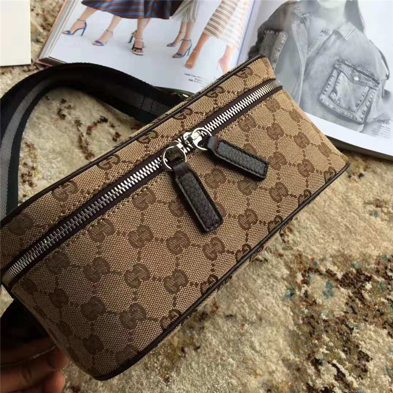 449182 Gucci胸包 GG高級人造帆布 時尚腰包 Gucci肩包