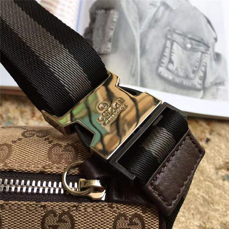 449182 Gucci胸包 GG高級人造帆布 時尚腰包 Gucci肩包