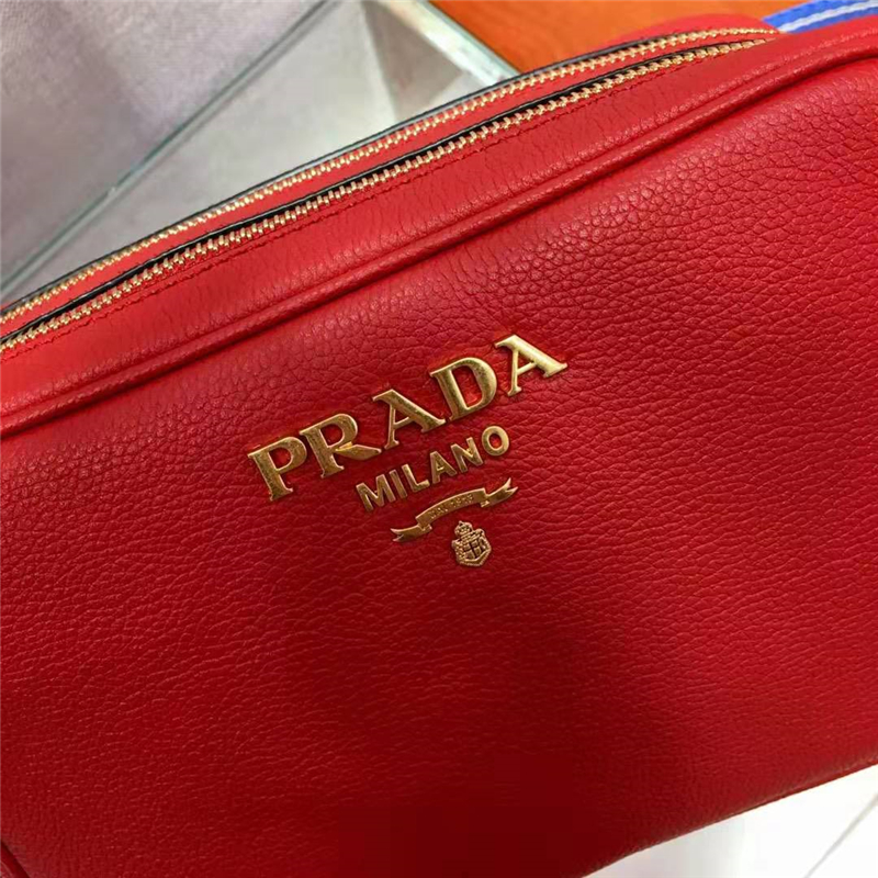 1BH082 Prada女包 普拉達單肩包 Prada新款 普拉達單肩斜挎包 紅色