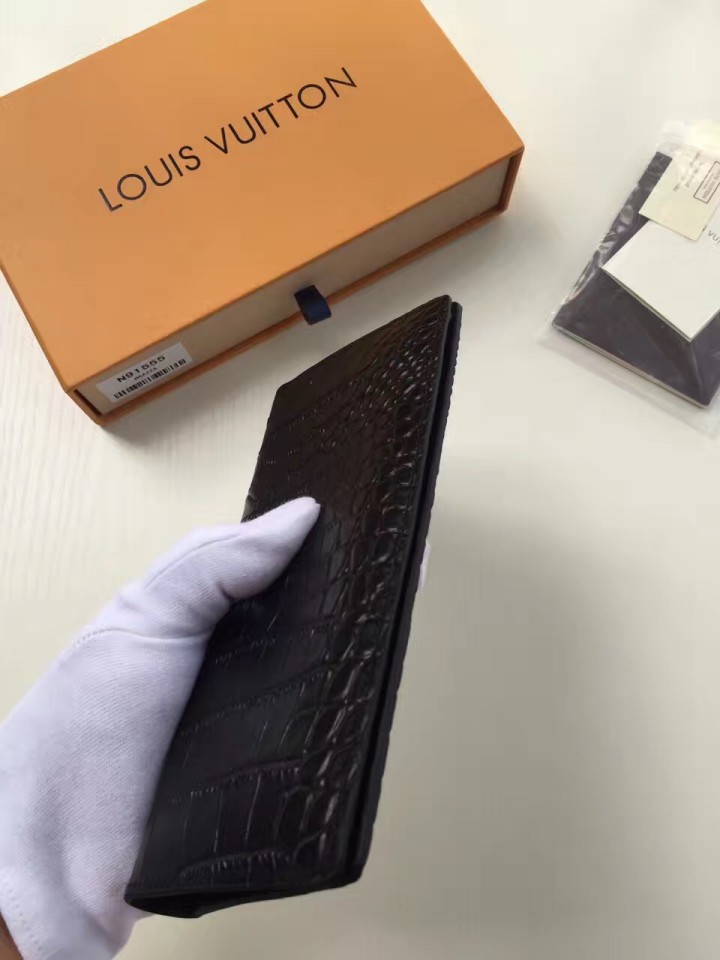 【圖】LV BRAZZA西裝夾 鱷魚紋牛皮珍稀皮革N91555