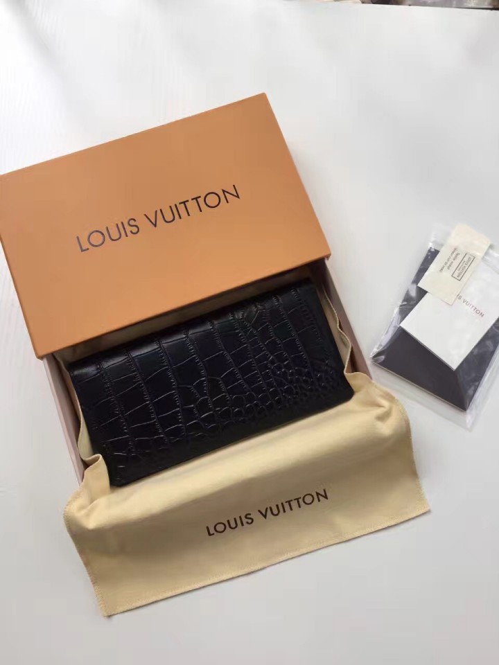 【圖】LV BRAZZA西裝夾 鱷魚紋牛皮珍稀皮革N91555