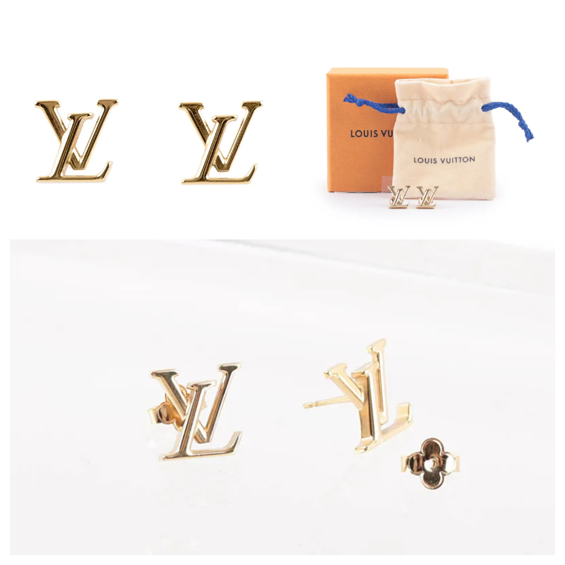 ICONIC LOGO 金屬耳環(金色)