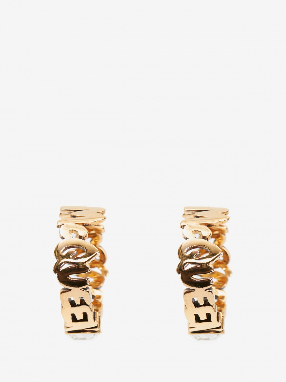 McQueen Graffiti Hoop Earrings
