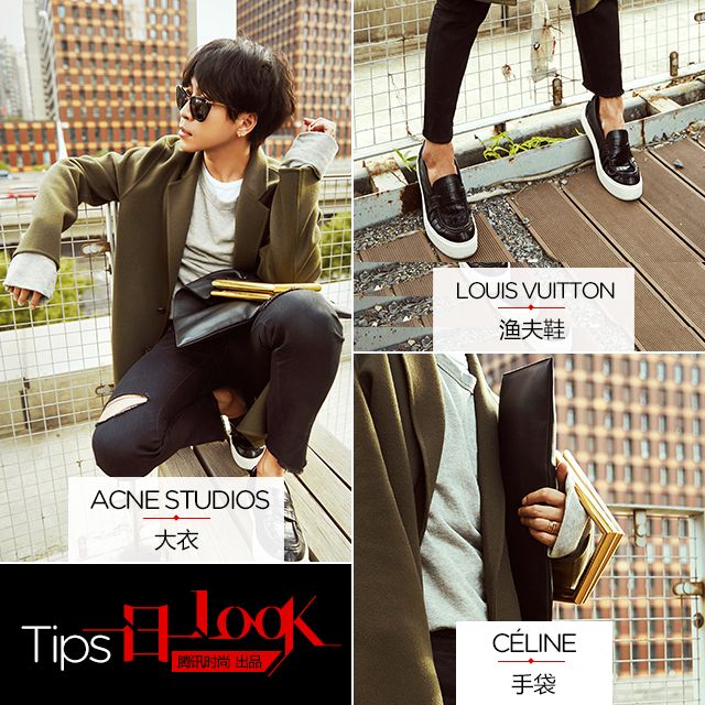 一日一LOOK 韓火火的不規則手袋搭風衣點亮秋日午后