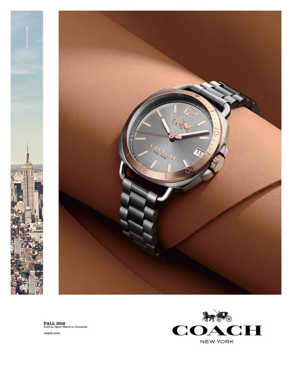 COACH 傾情推出2016秋冬系列腕表